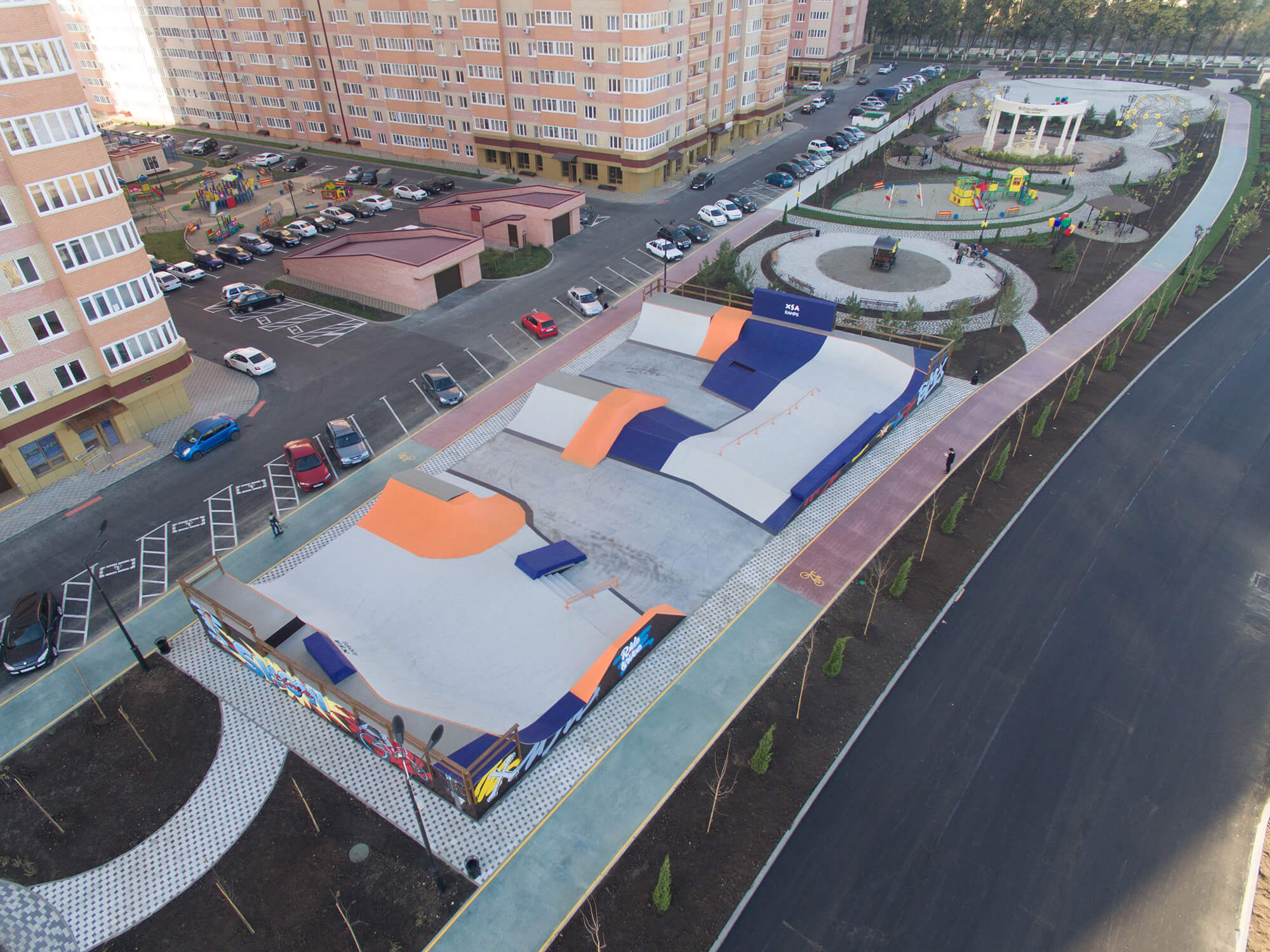 Скейт парк в ЖК "Губернский"