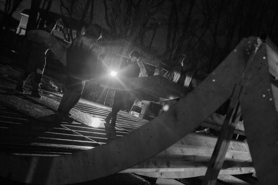 Монтаж каркаса