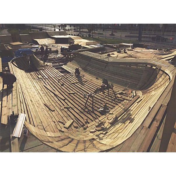 Каркас скейт-парка