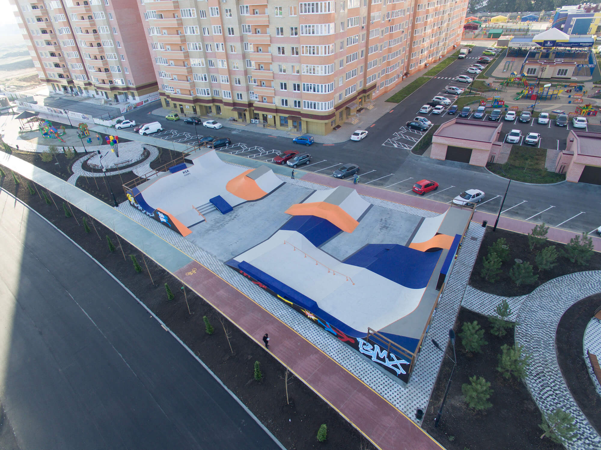 Новый скейт парк в Краснодаре от XSA Ramps | ЖК Губернский