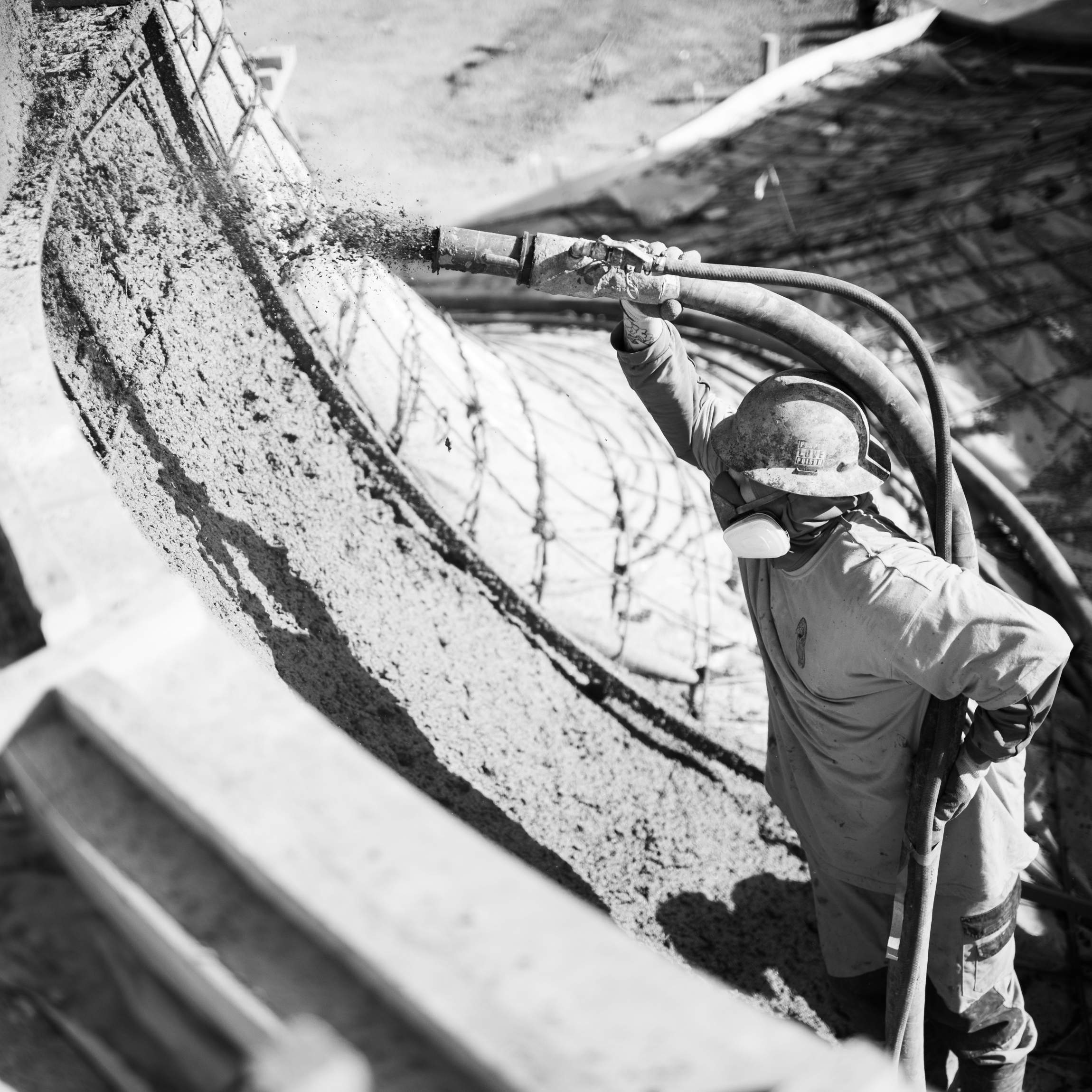 Торкретирование скейтпарк