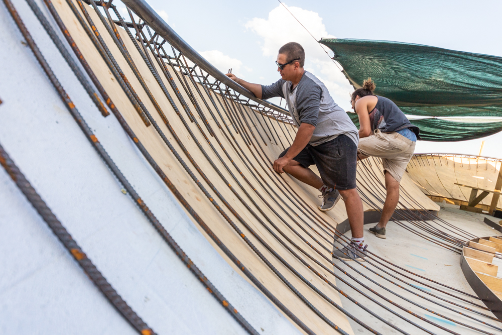 Основание бетонного скейт-парка