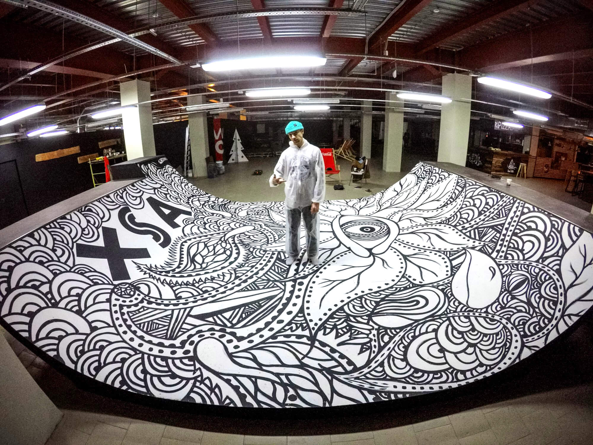 Креативная рампа на Розе Хутор