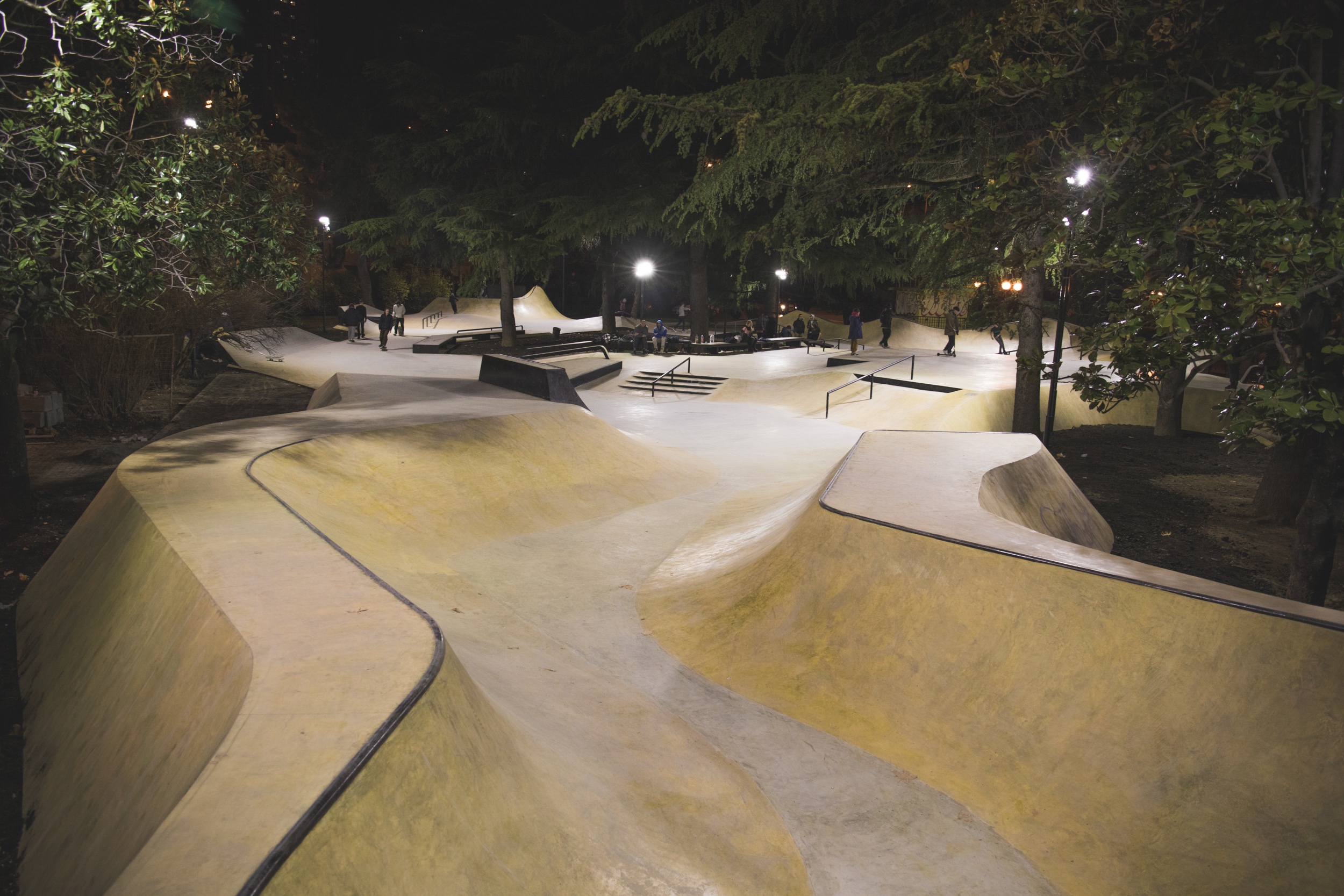 Бетонный пул с металическими коупингами