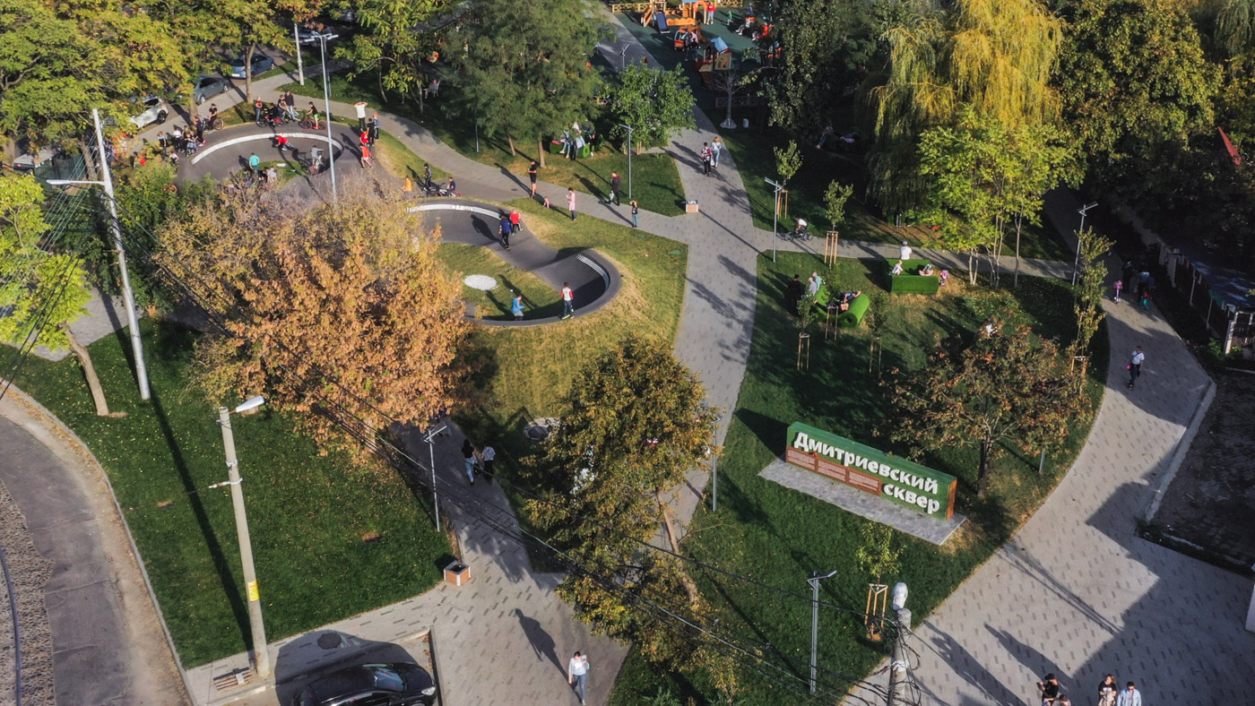 Дмитриевский сквер Краснодар памп-трек XSA