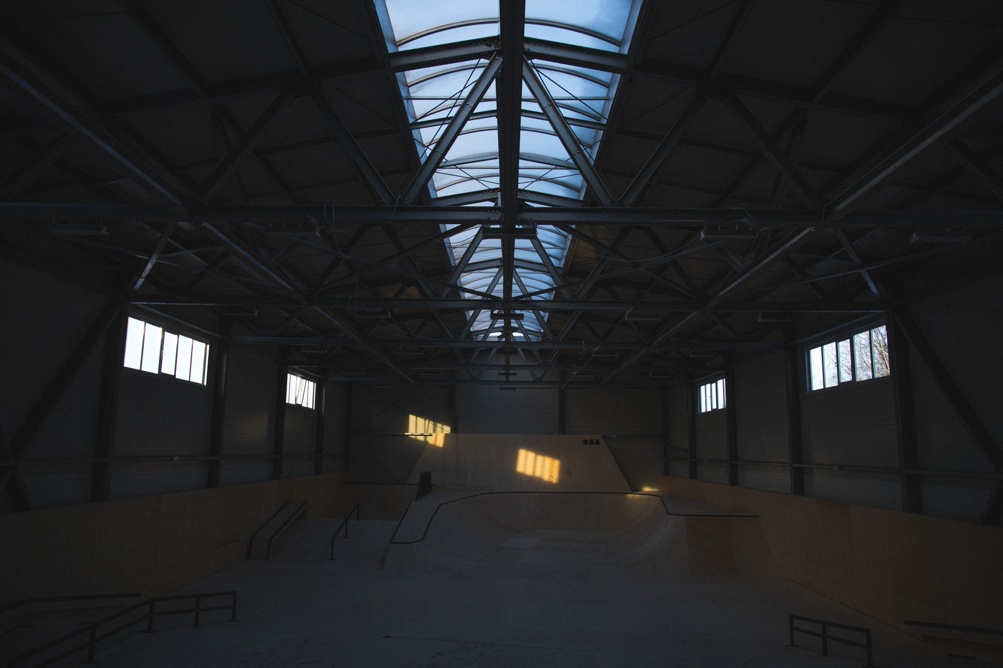 Каркасный скейт-парк в городе Вологда