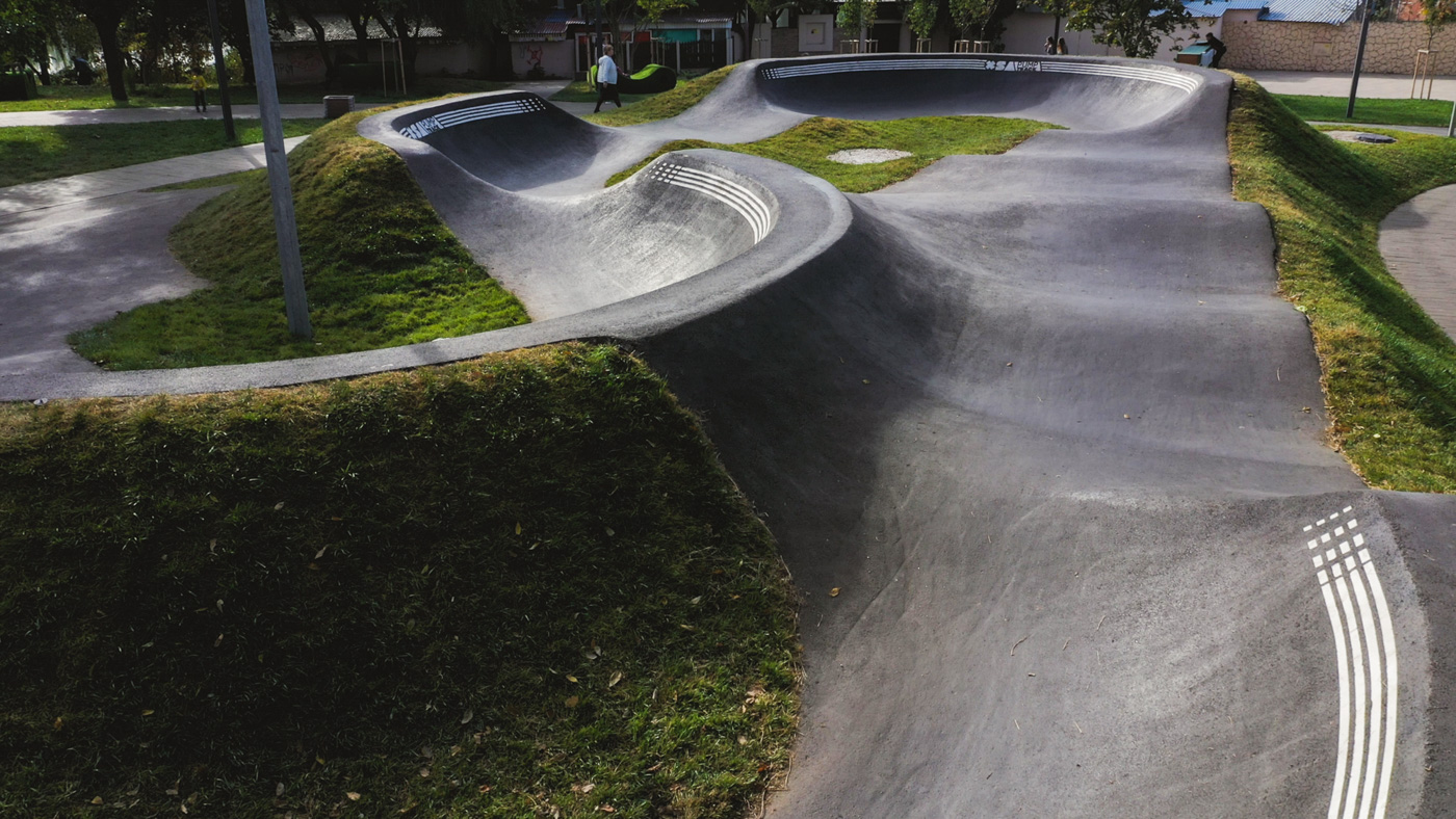 Асфальтовый Памп-трек || Дмитриевский сквер