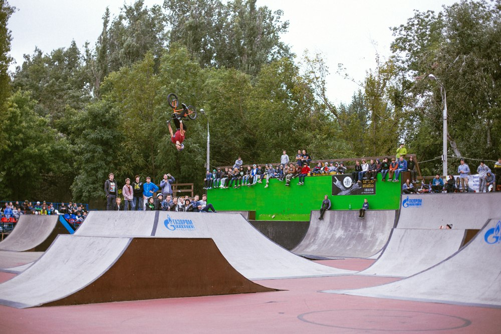 Сальто на BMX