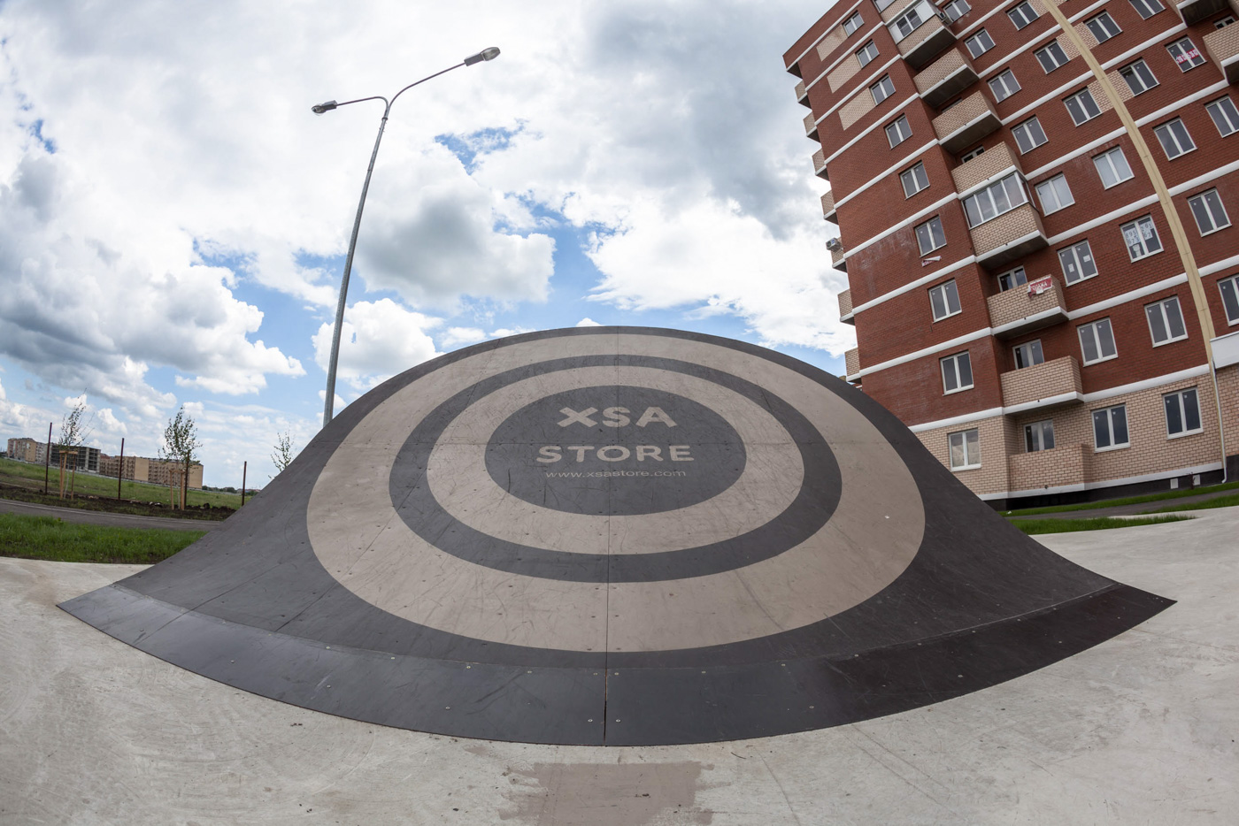 Реализованный проект скейт-парка в ЖК "Спортивная деревня"