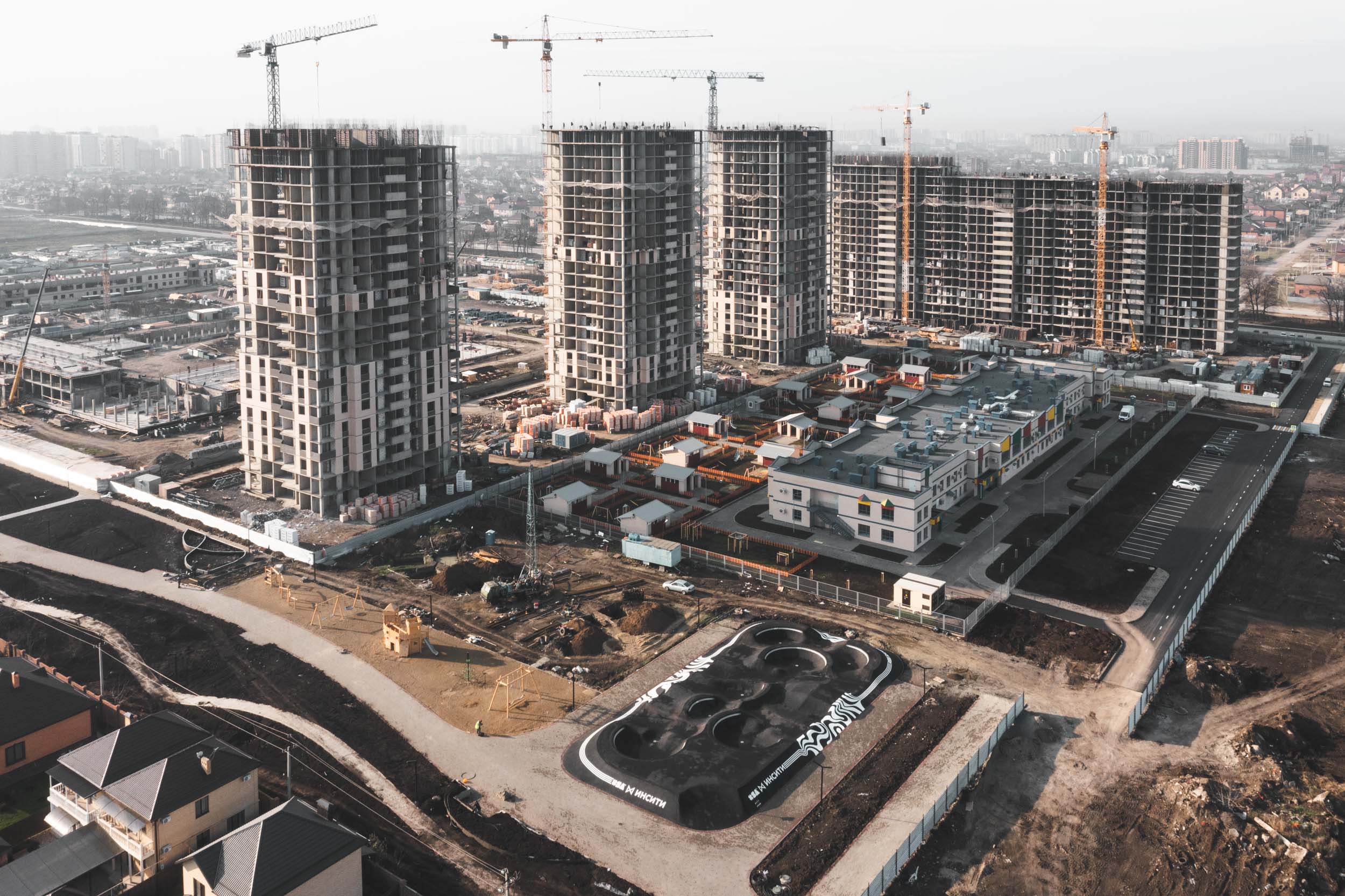 Цельноасфальтовый памп-трек в Краснодаре от команды XSA Pump Track