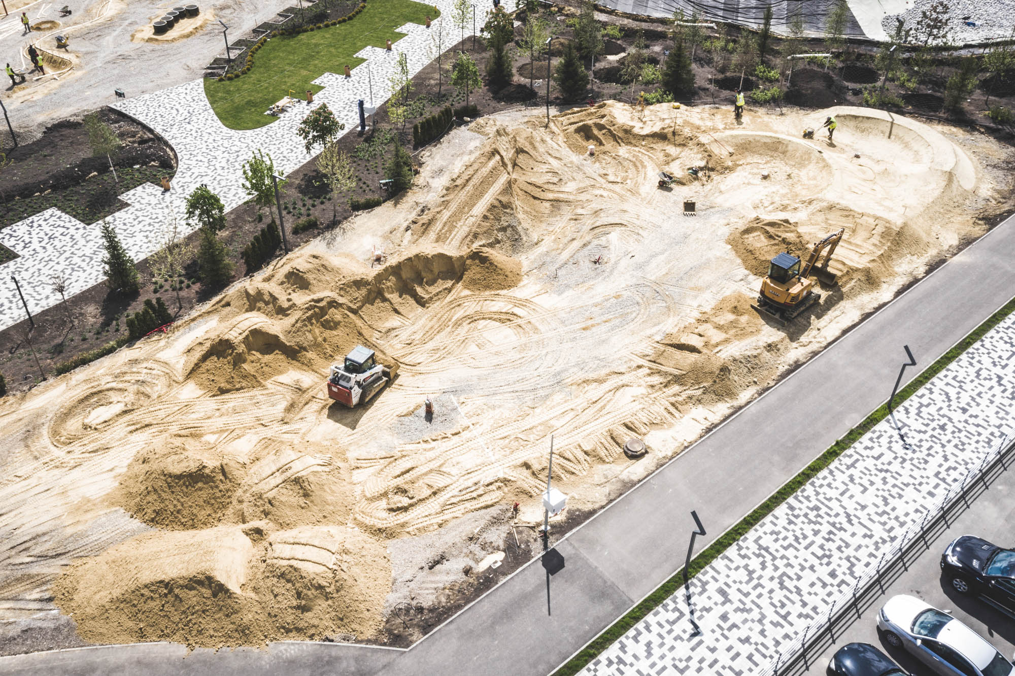 подготовка к строительству памп-трека в Ставрополе от XSA Ramps