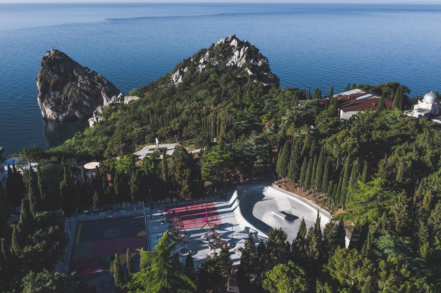 Уникальный скейт-парк в Симеизе