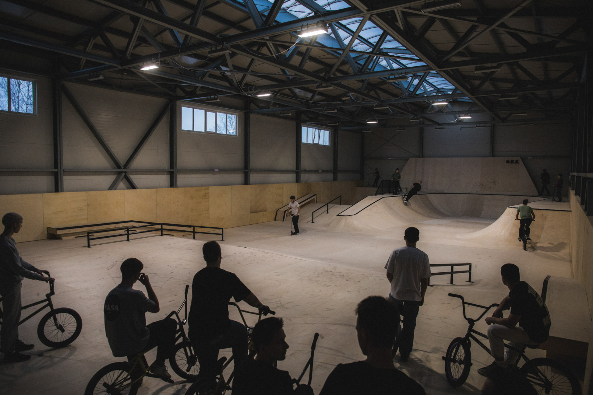 тест скейт-парка в Вологде