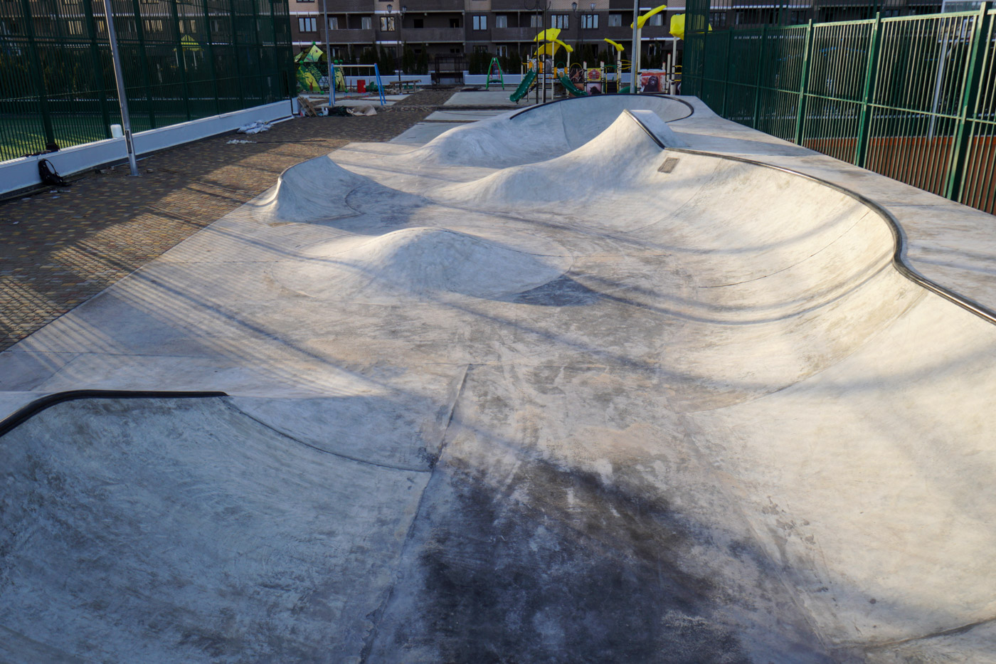 Бетонный скейт-парк ЖК "Альпы" Краснодар