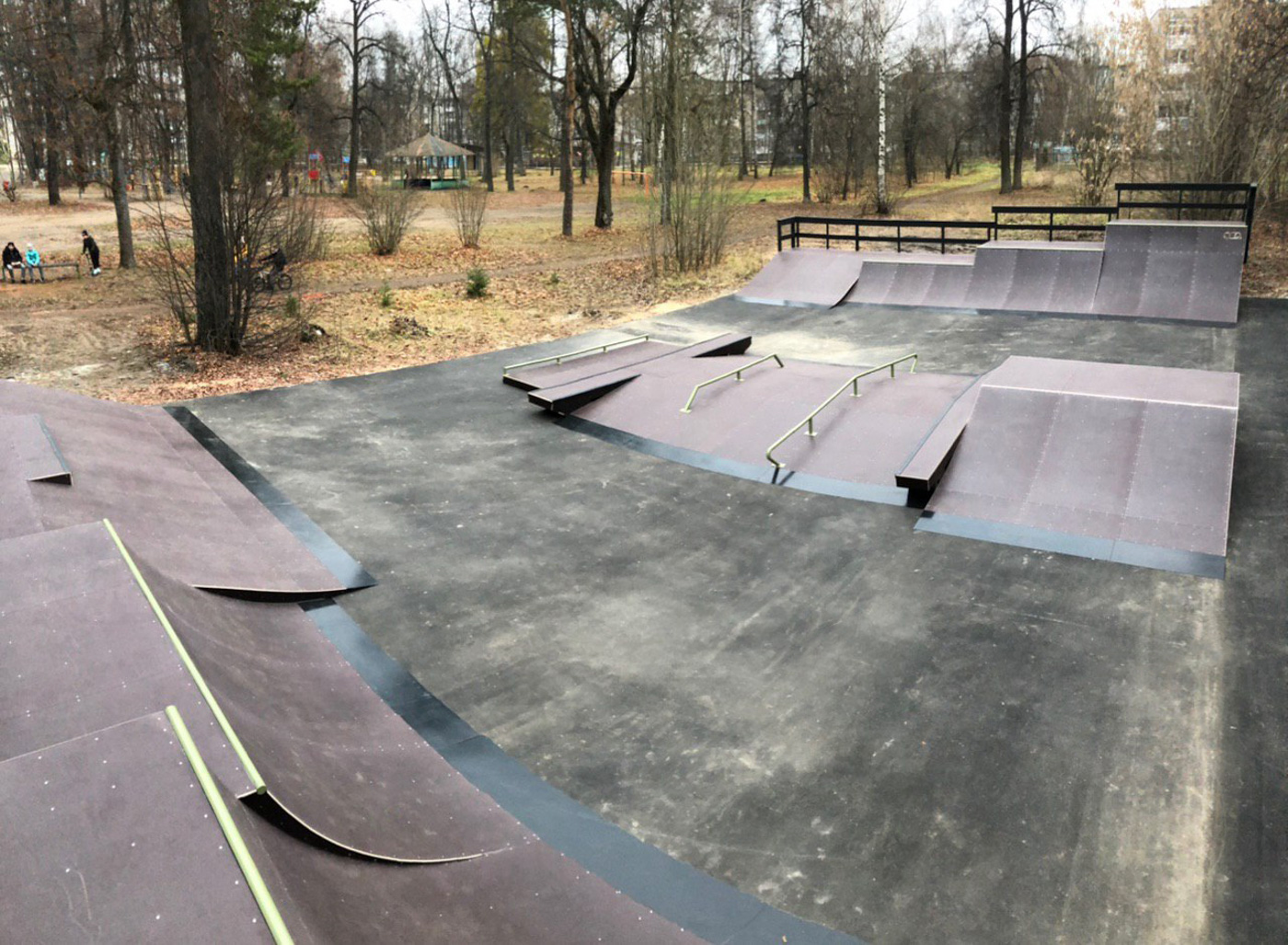 Каркасный скейт-парк в городе Шуя Ивановской области
