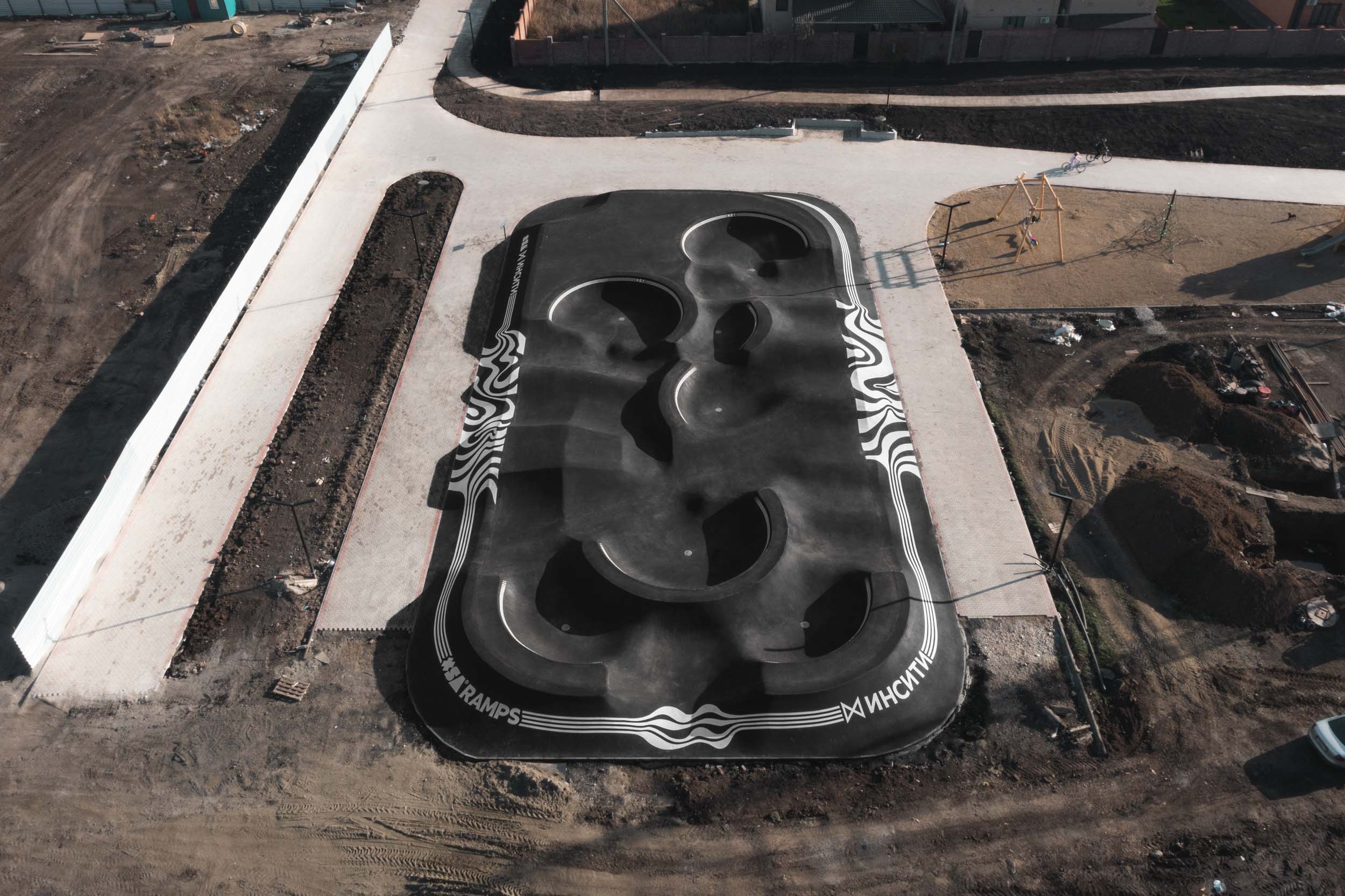 Новый асфальтовый памп-трек в Краснодаре