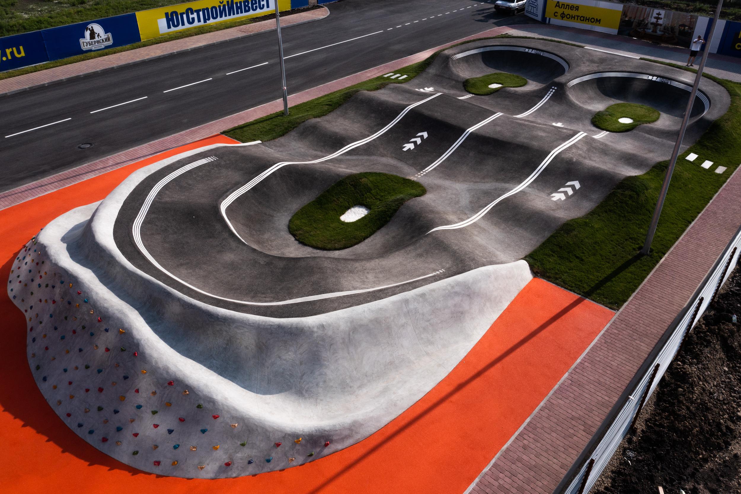 ЖК "Губернский" Краснодар асфальтовый памп-трек