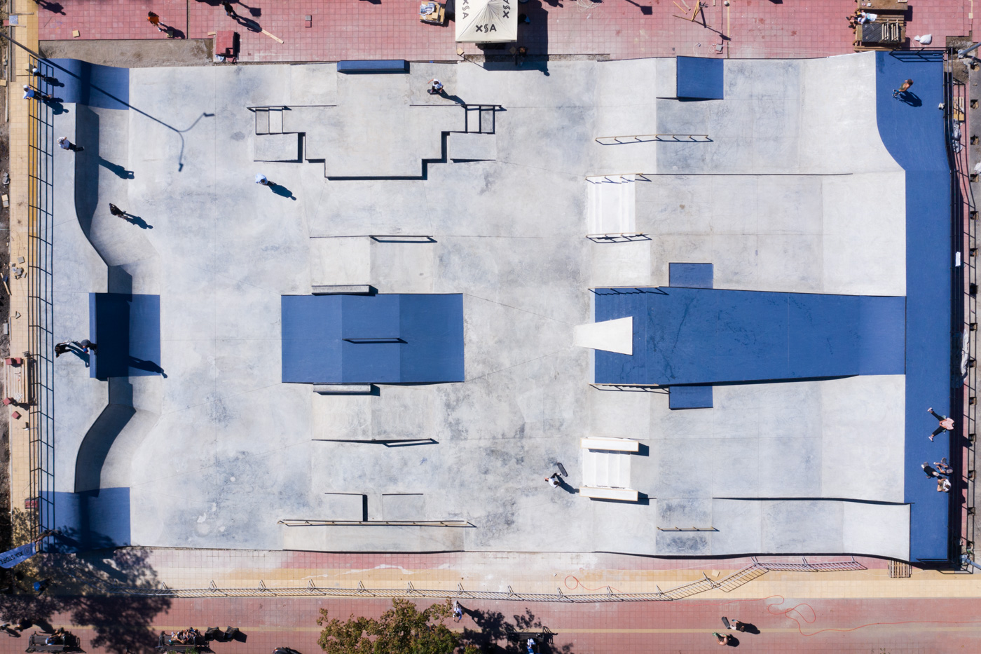 Бетонный скейт-парк XSA в Вишняковском сквере Краснодар