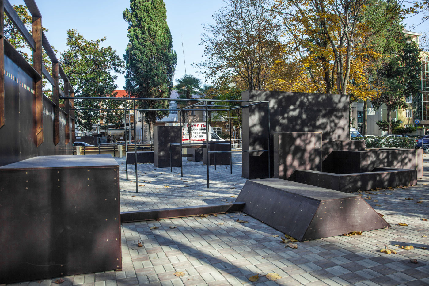 Скейт-площадка и воркаут для заказчика