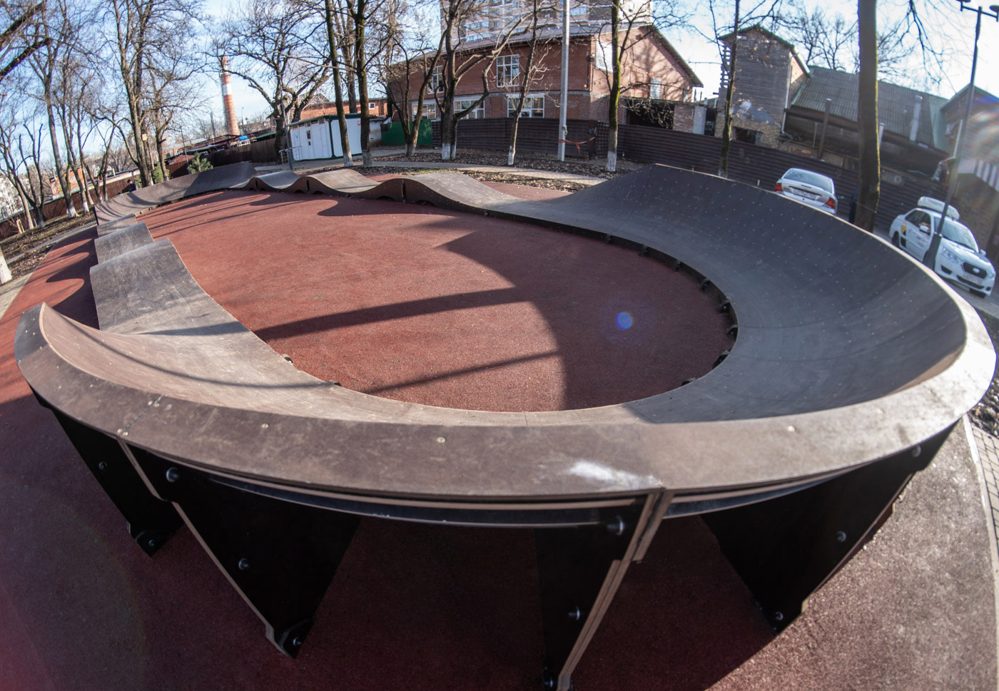 Контрауклон памп-трека в Майском сквере