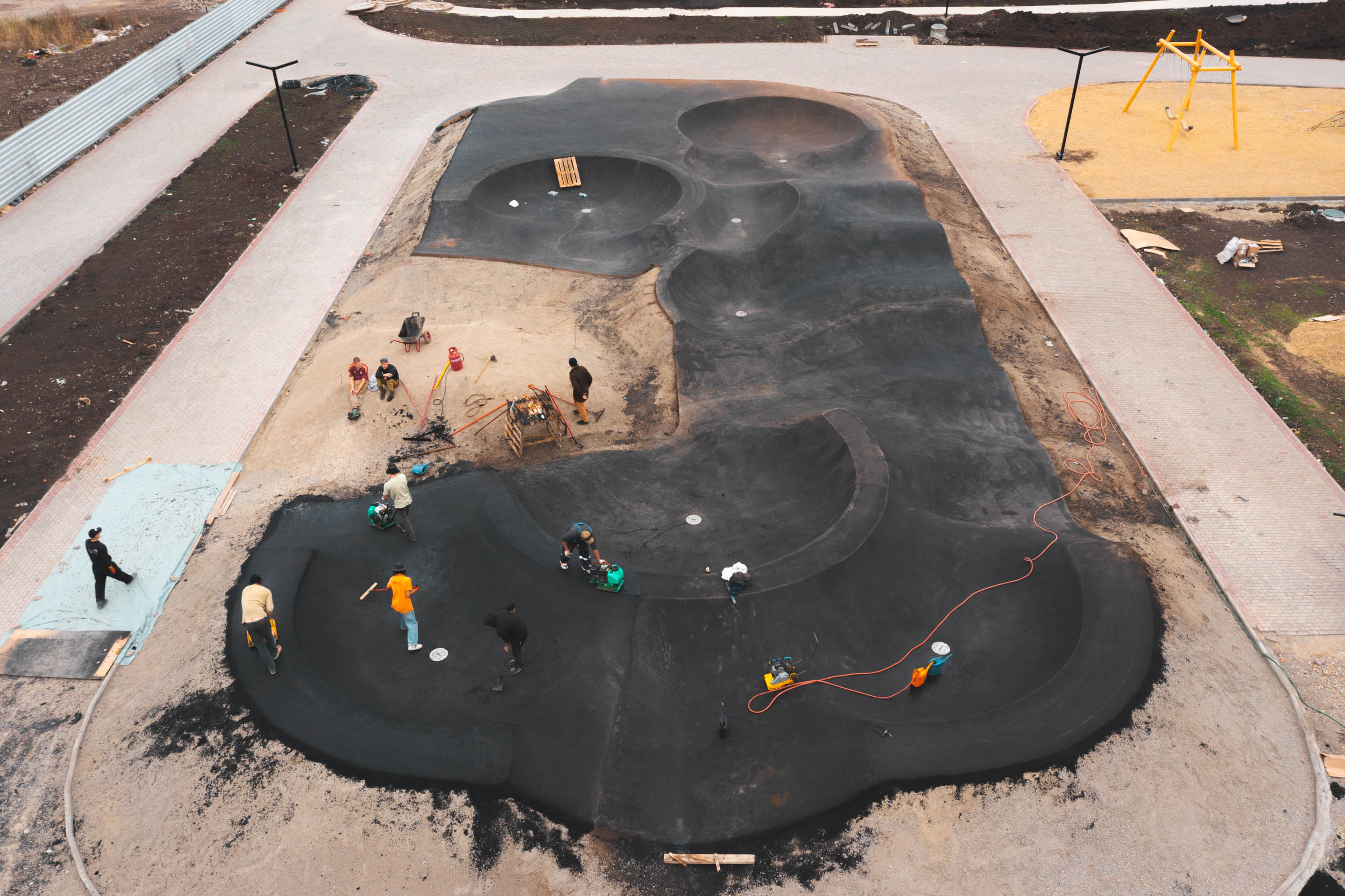 Асфальтовый памп-трек от команды XSA Pump Track