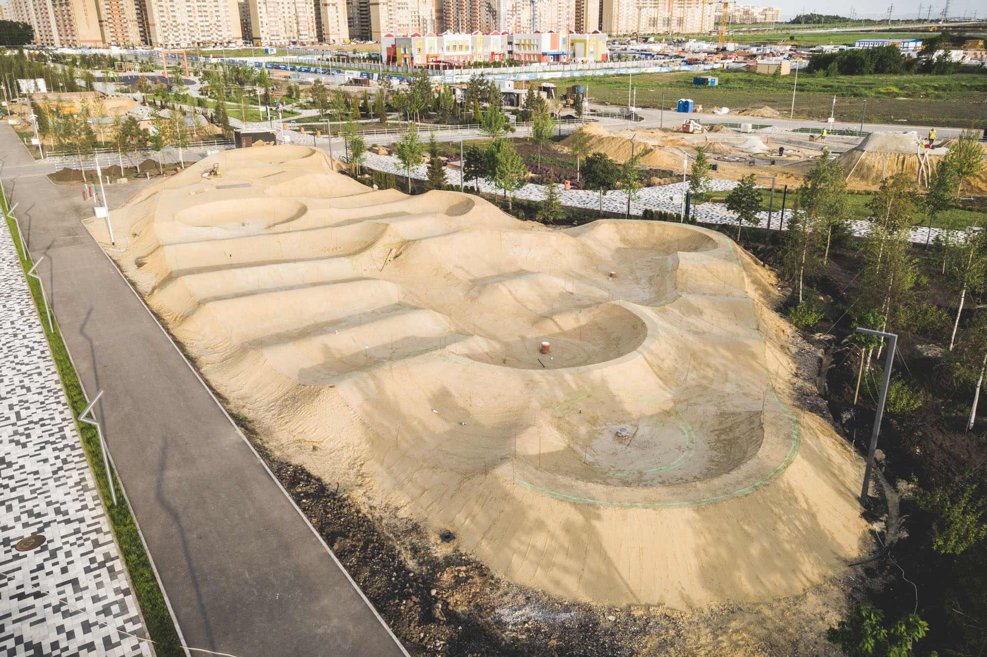 Формирование кочек памп-трека в Ставрополе