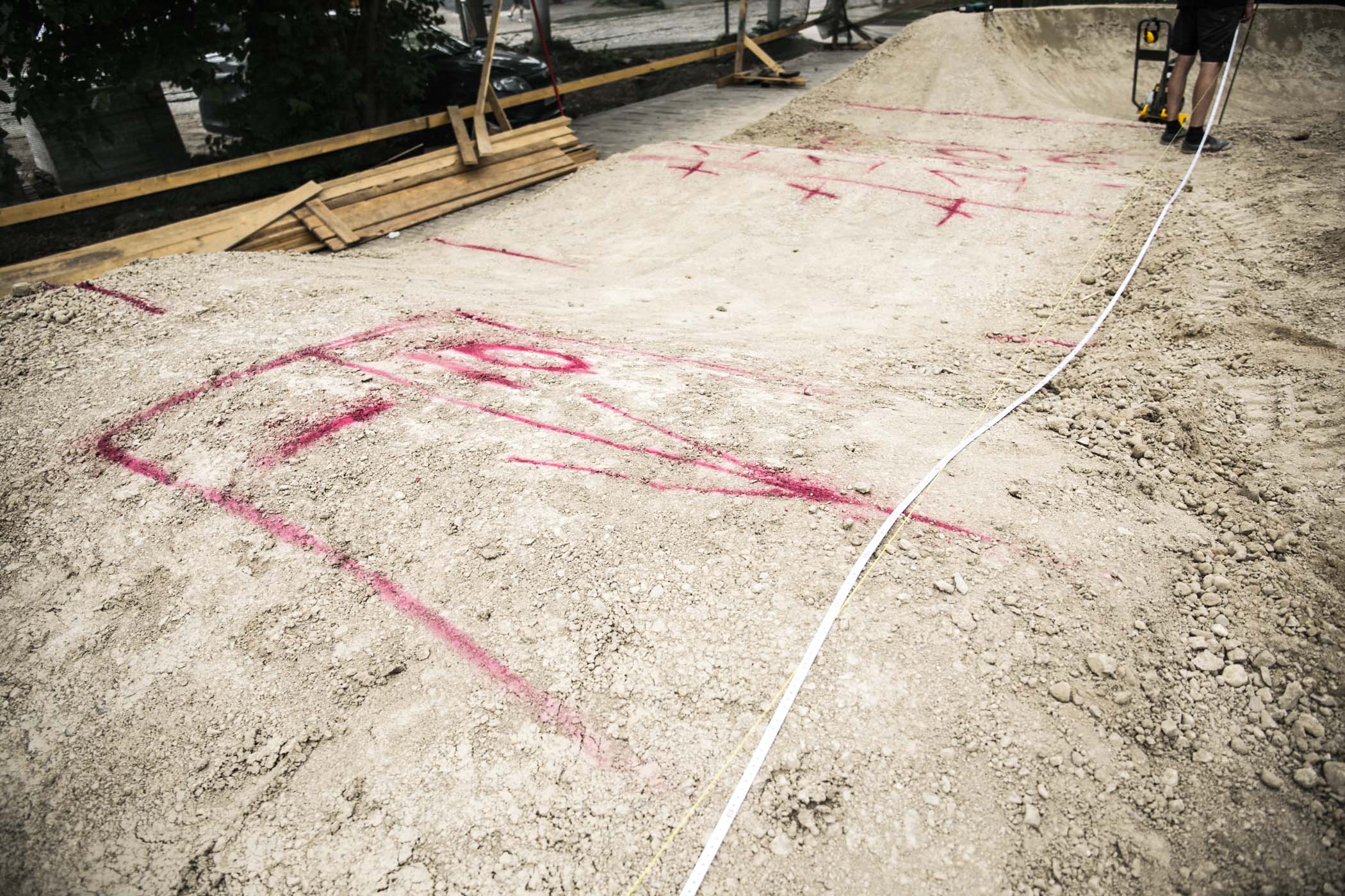 разметка памп трека