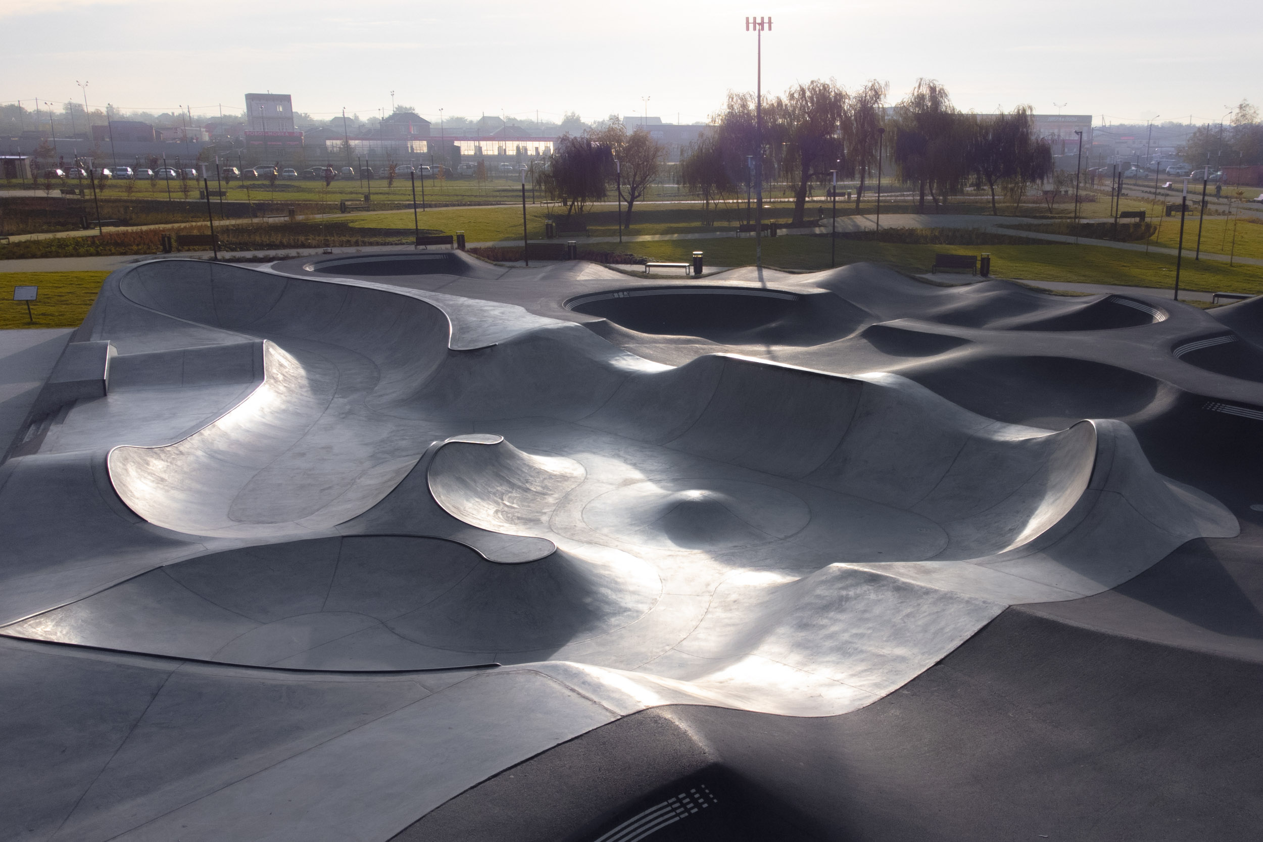 Бетонная река нового памп-трека "Изумрудный" от XSA