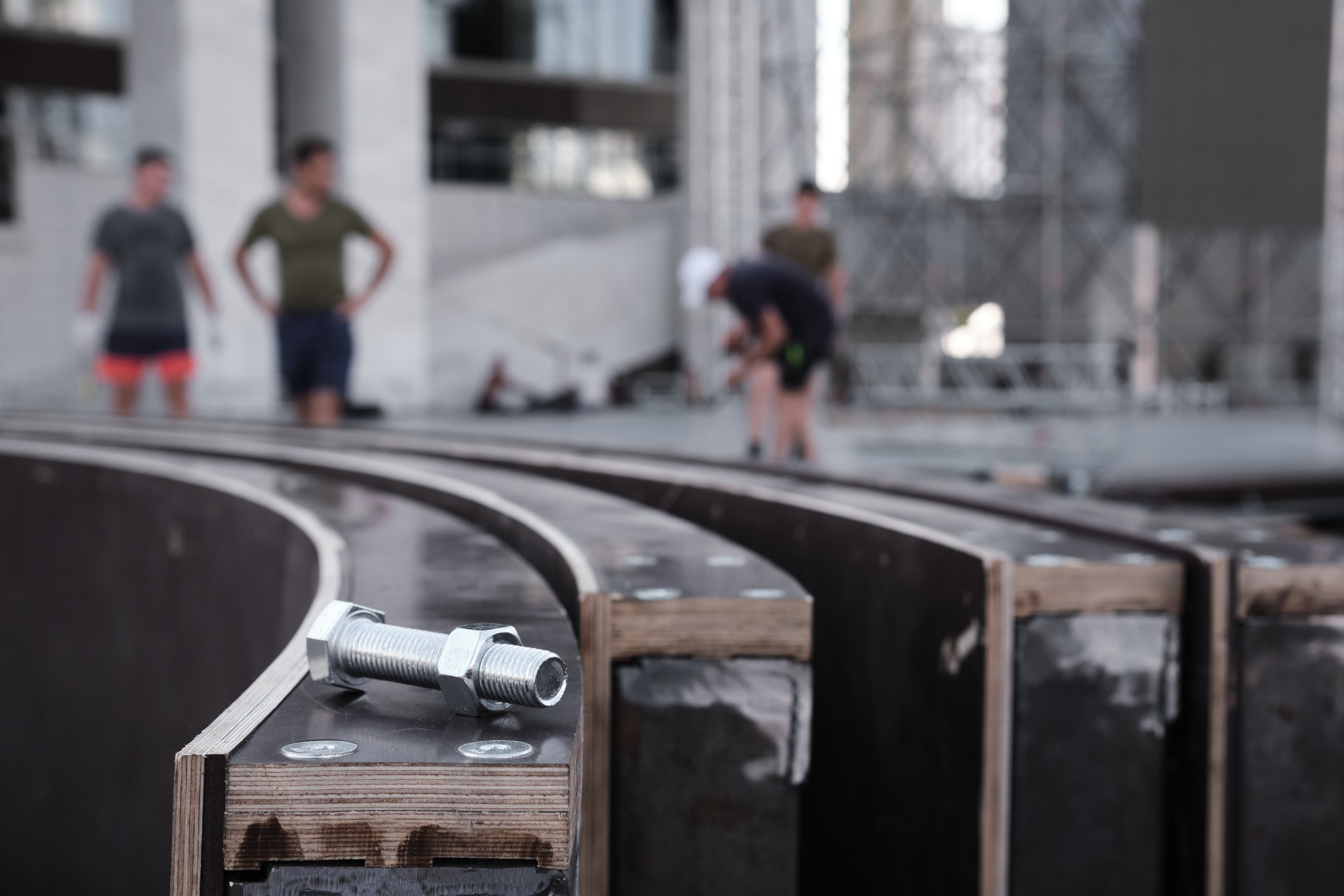 Монтаж Царь-рампы в Перми, команда XSA