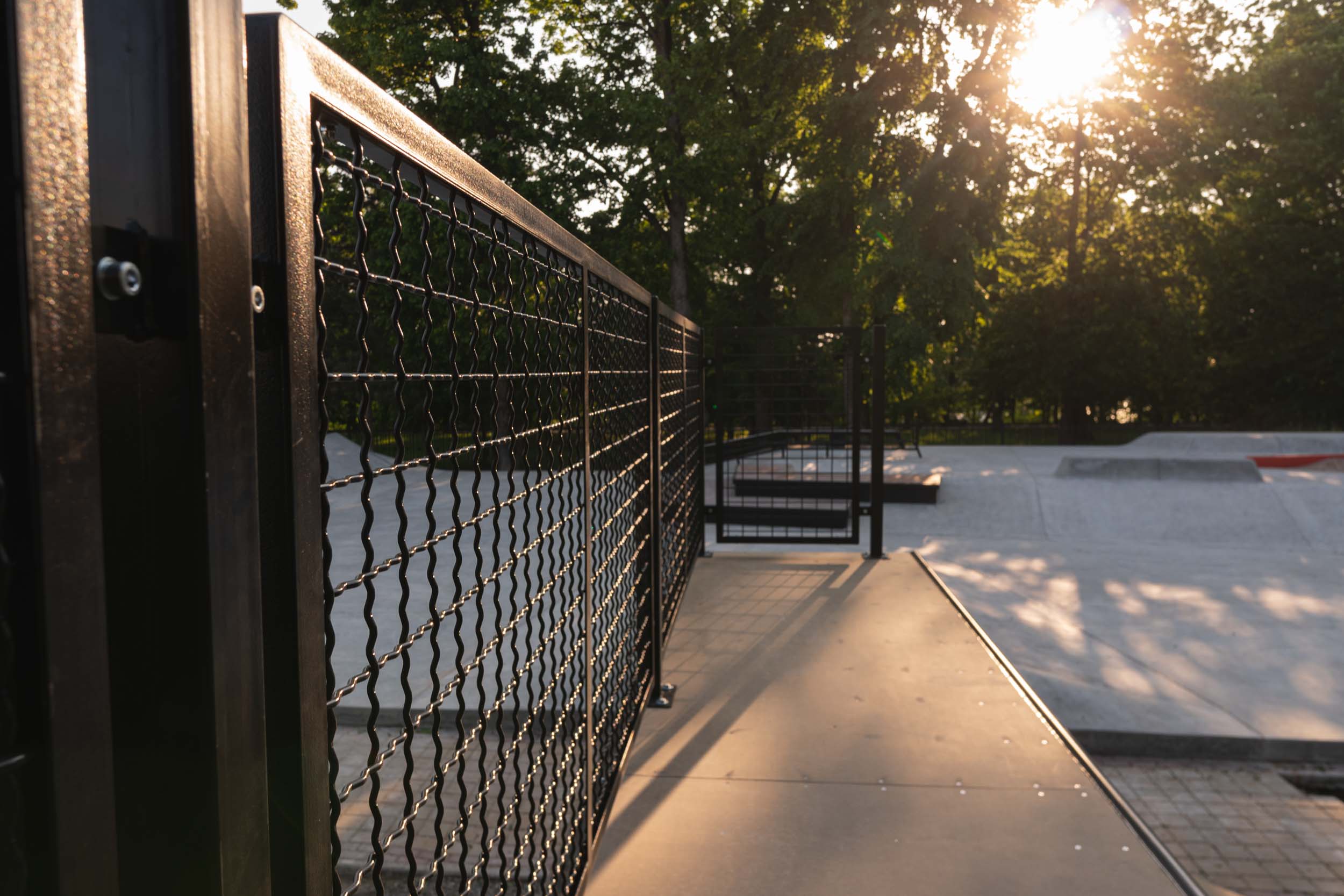 Металические ограждение в рампе от XSA Ramps