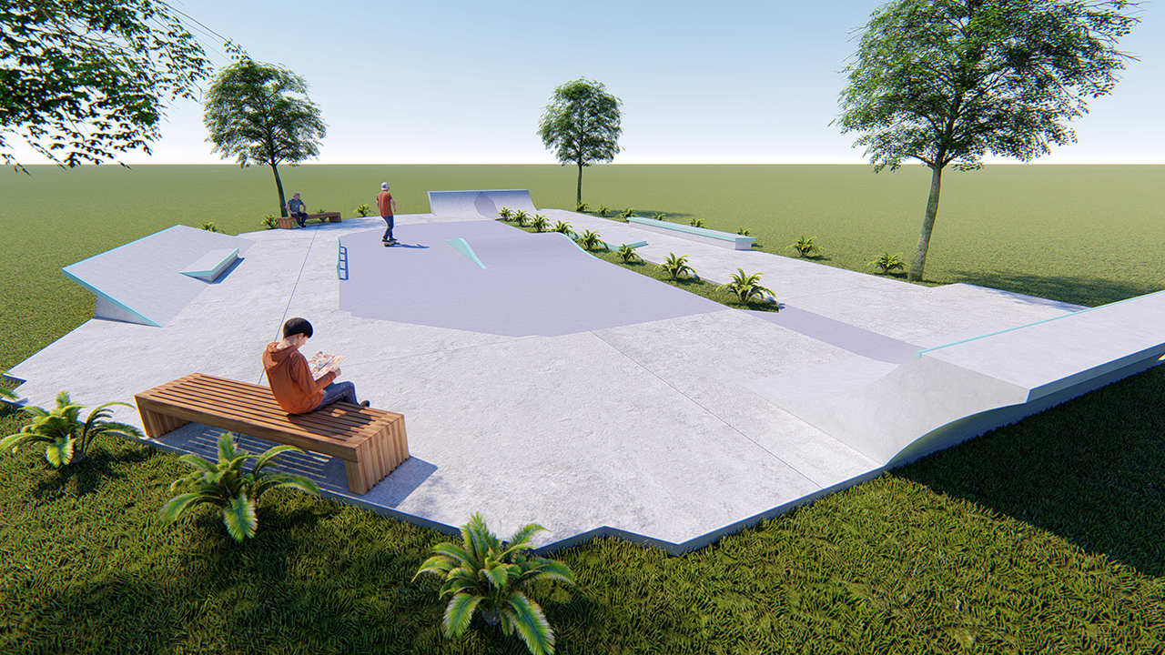 проект скейт парка визуализация