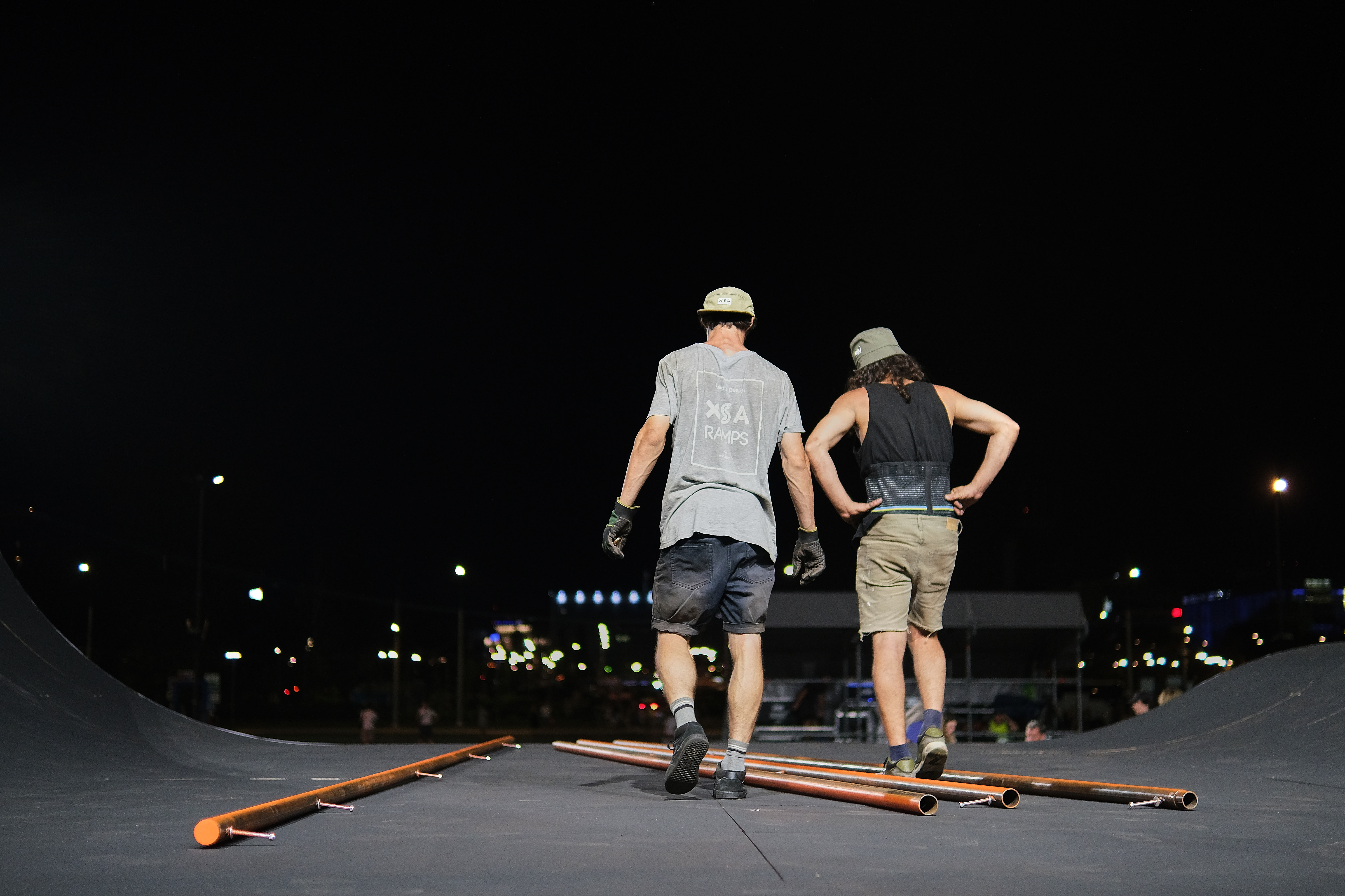 Монтаж Царь-рампы в Перми, команда XSA