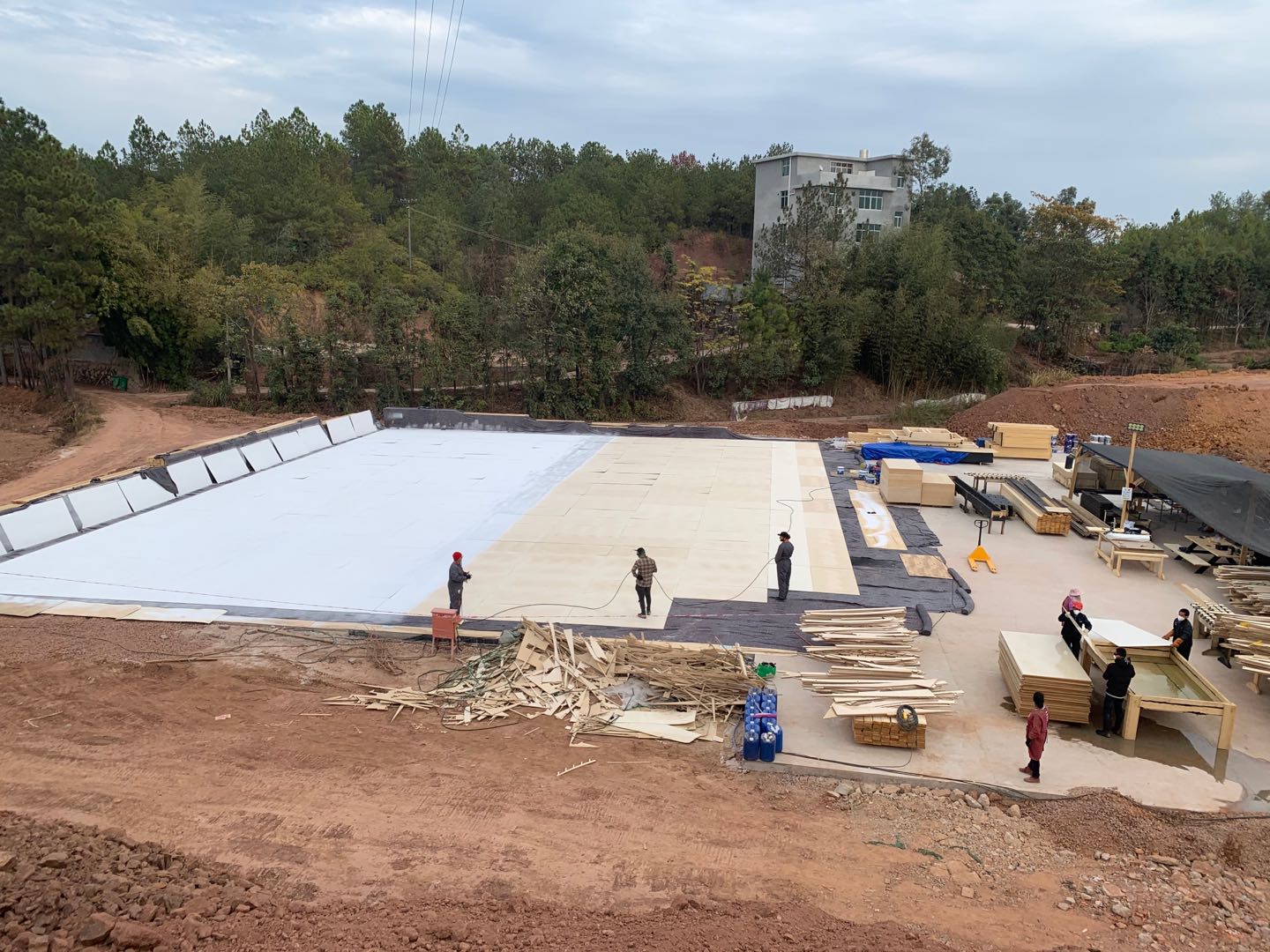 Подготовка основания для монтажа скейт-парка