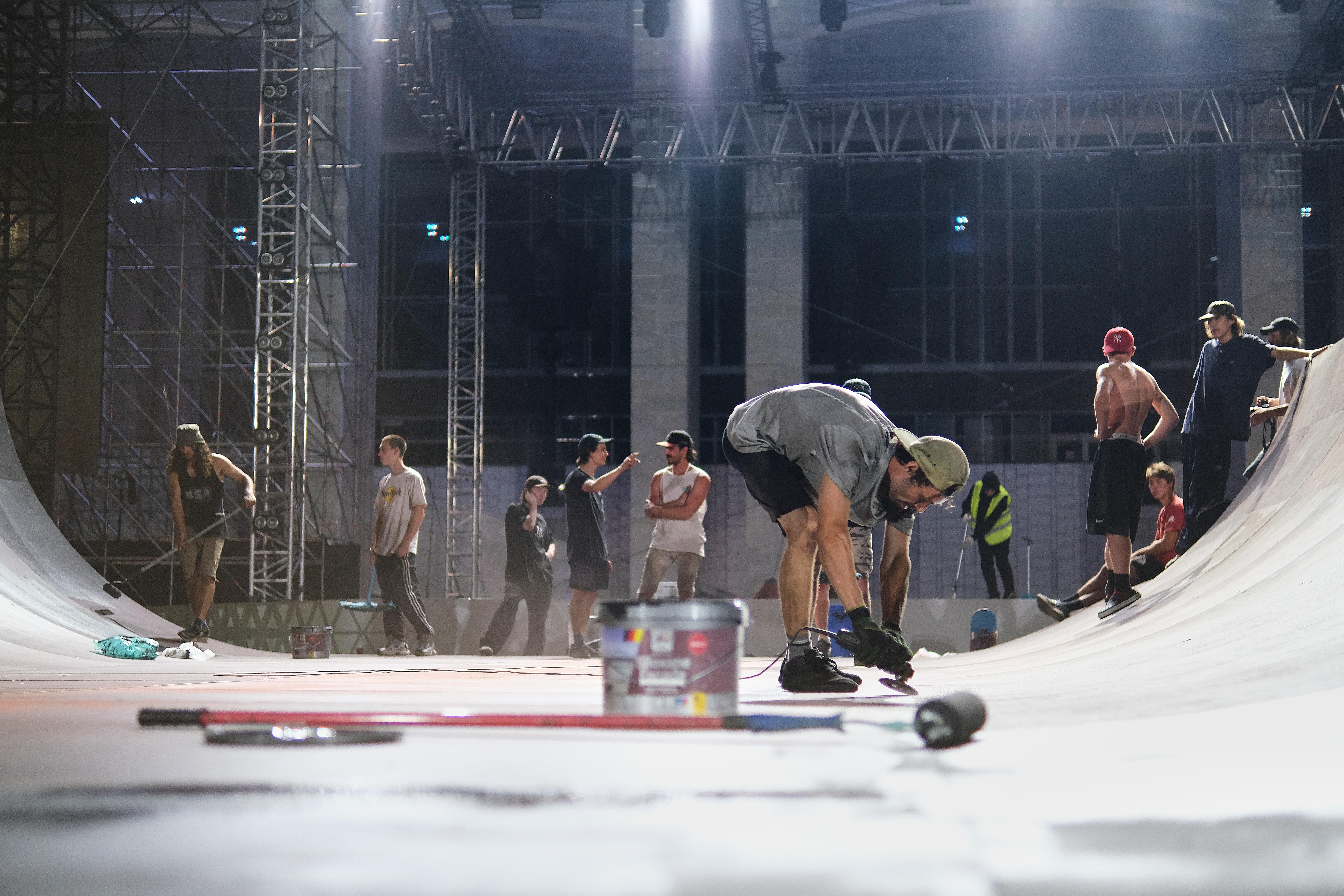 Монтаж Царь-рампы в Перми, команда XSA