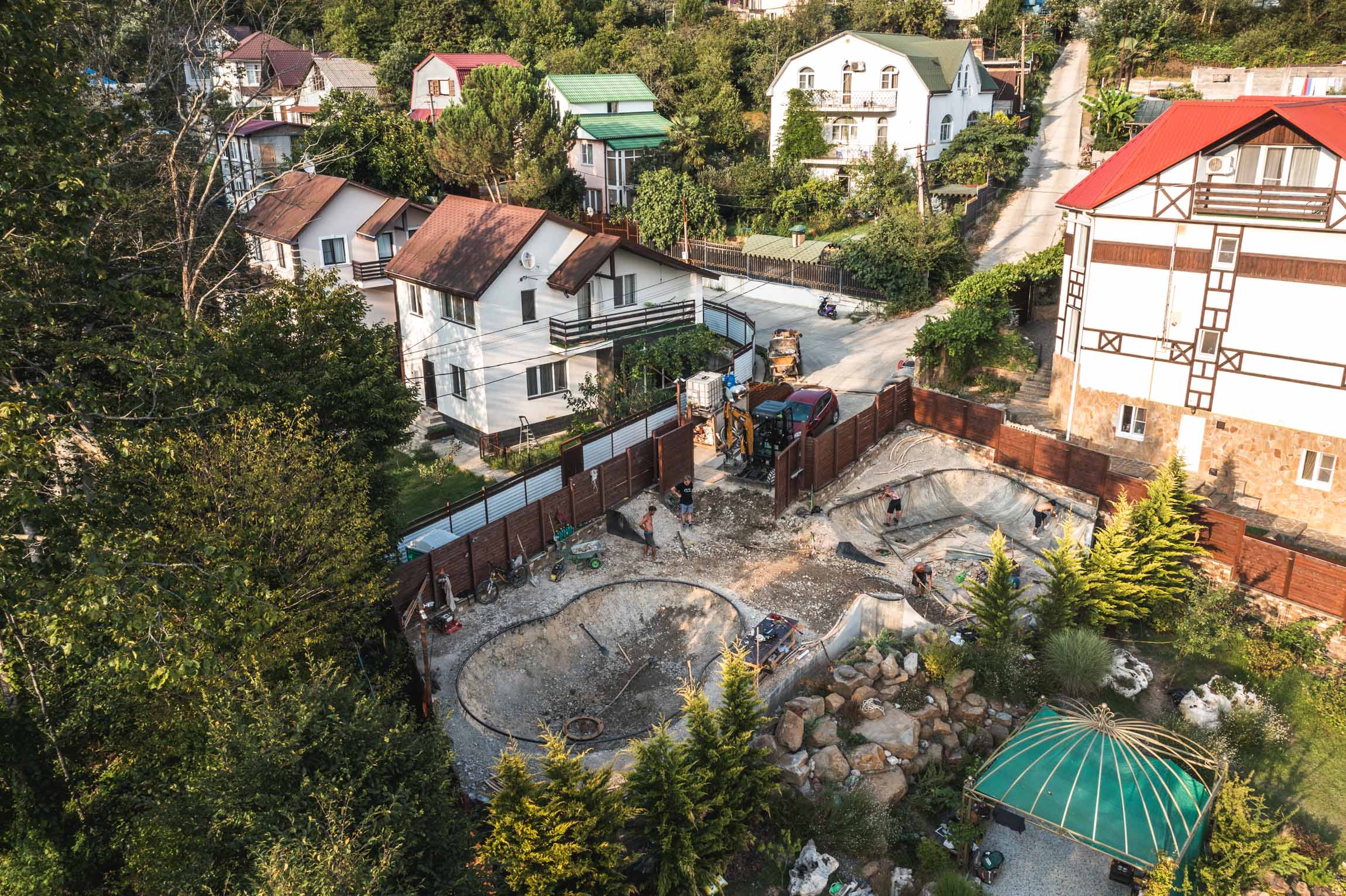 Строительство скейт-парка, билдеры XSA, стройка парка