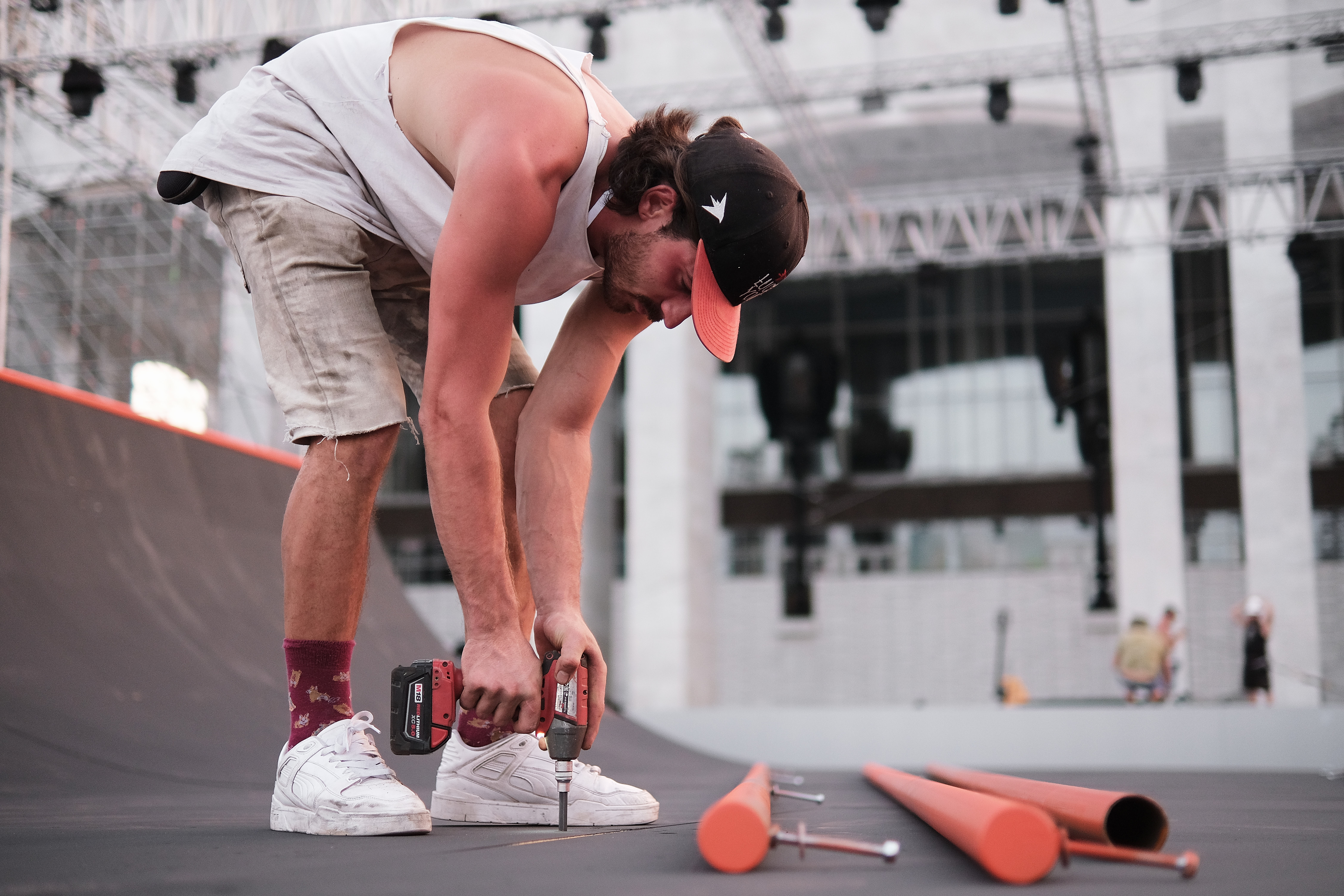 Монтаж Царь-рампы в Перми, команда XSA