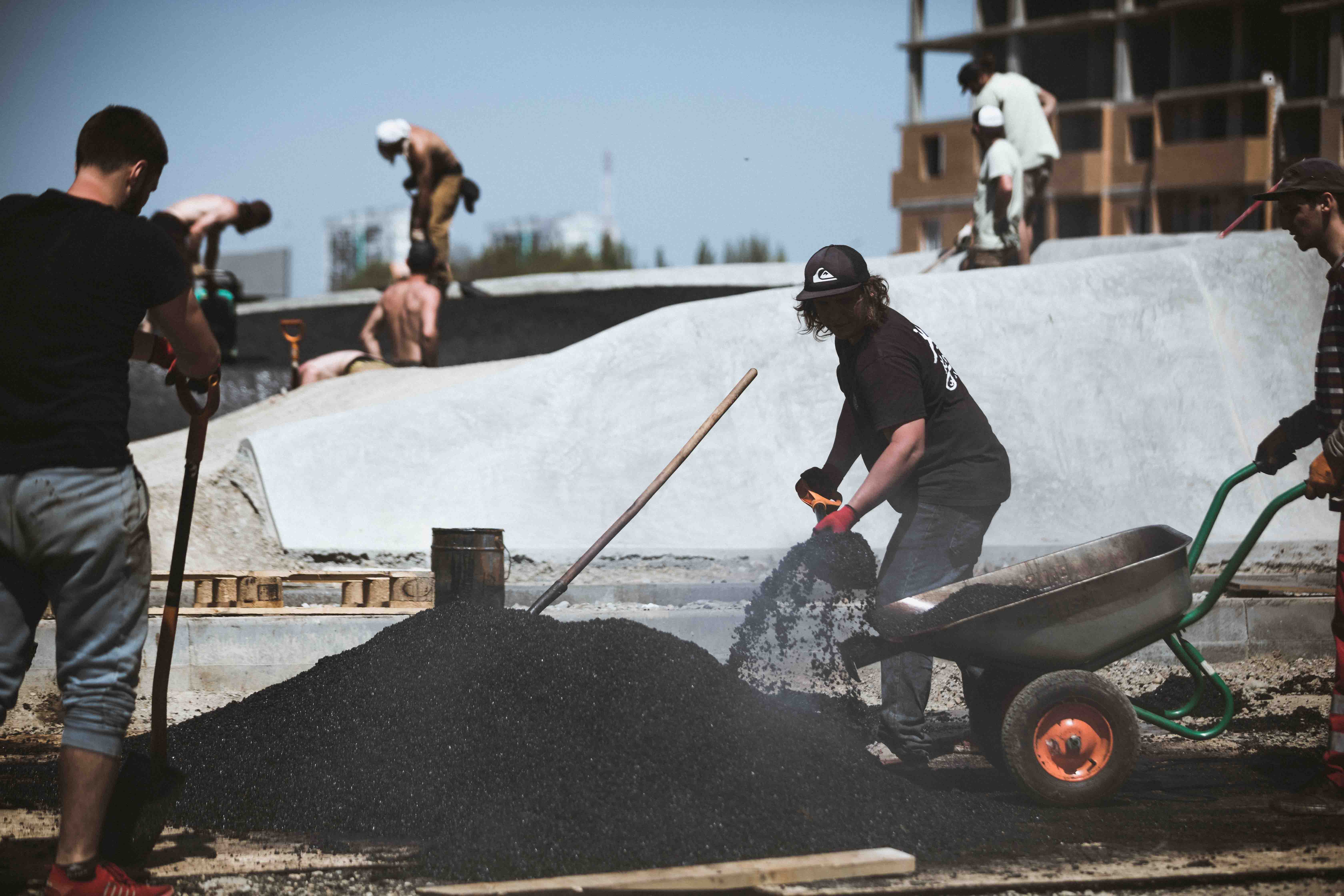 строительство памп-треков из асфальта и бетона