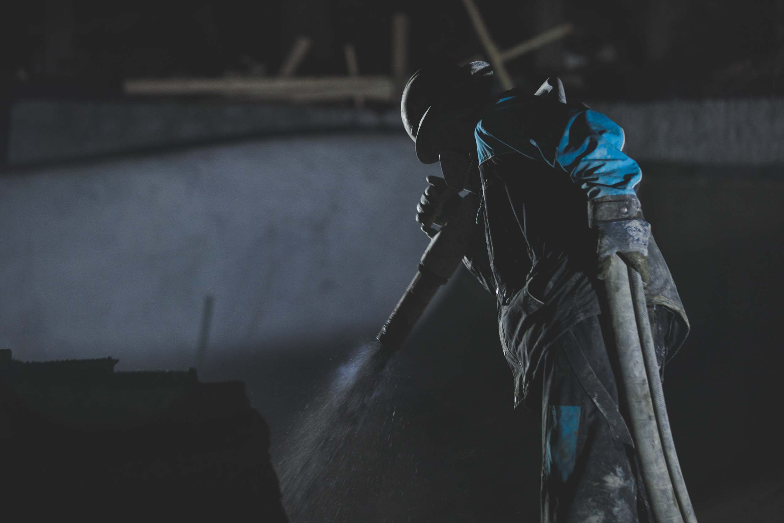 Нанесение финишного покрытия методом торкретирования