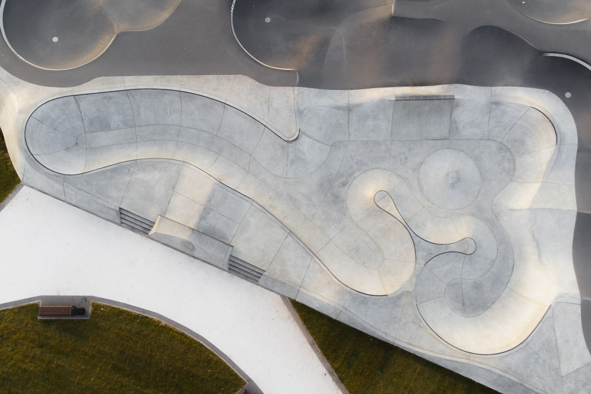 Новый памп-трек в Краснодаре от компании XSA. Вид сверху