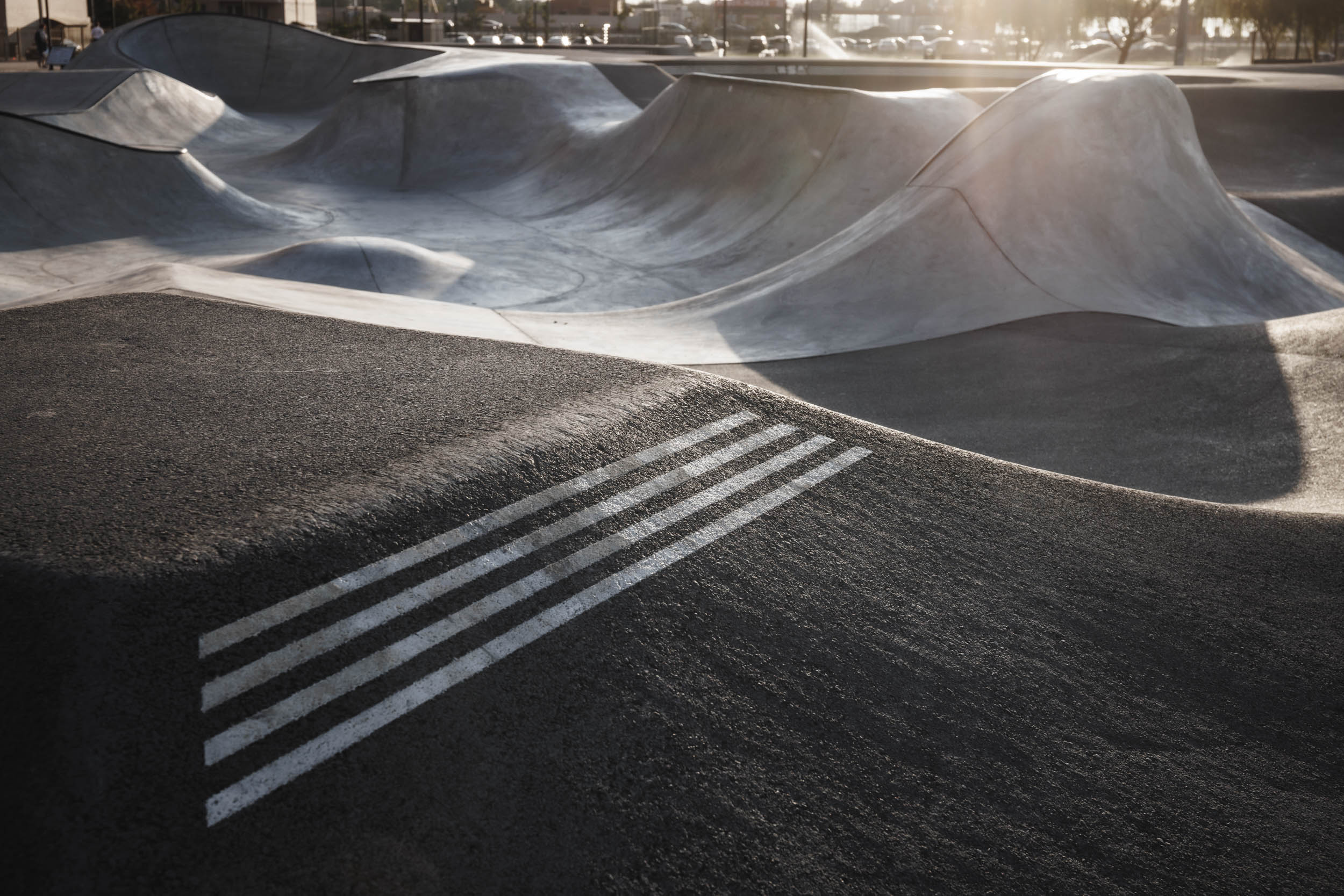 Бетон и асфальт нового памп-трека "Изумрудный" от компании XSA