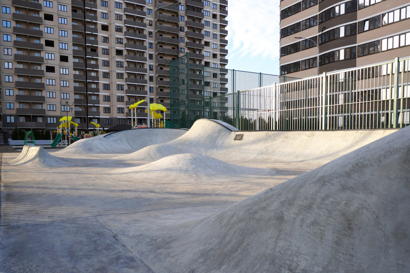 Бетонный скейт-парк ЖК "Альпы"