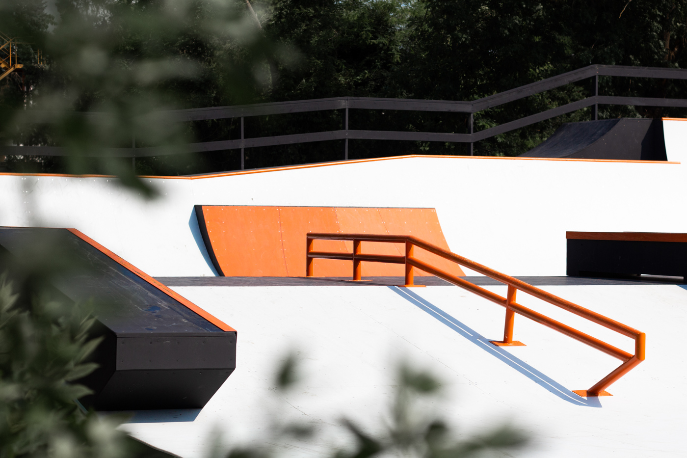 Скейт-парк на деревянном каркасе