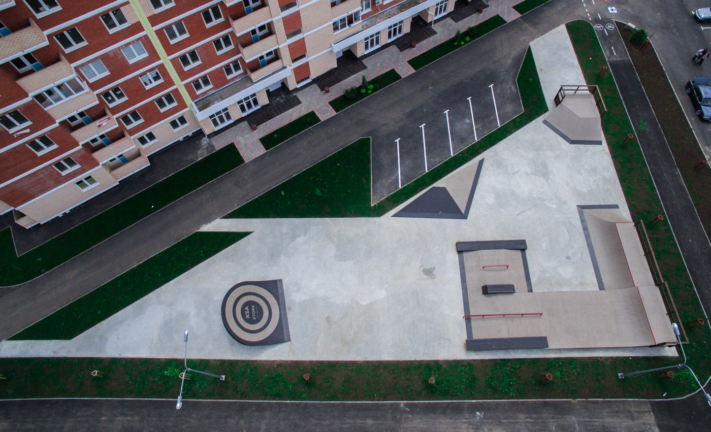 Скейт-парк в ЖК "Спортивная деревня"