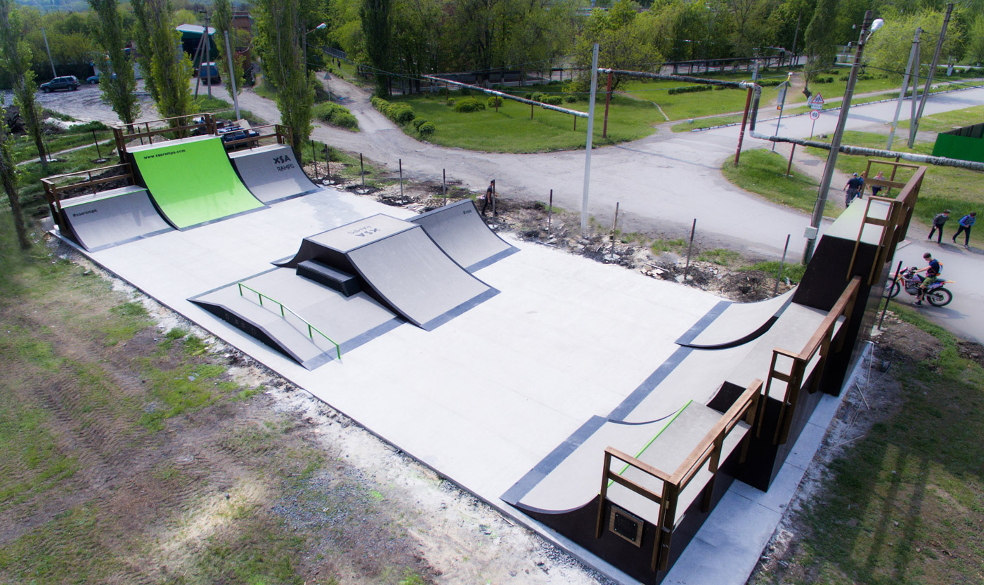 Каркасный скейт-парк в Шахтах